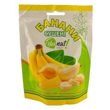 Банани сушені "Yes nut" 100 гр 118118 фото