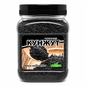 Кунжут чорний, 200 г 046046 фото